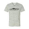 White Marble Unisex Jersey Short-Sleeve V-Neck T-Shirt Thumbnail