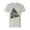 White Marble Unisex Jersey Short-Sleeve V-Neck T-Shirt Thumbnail