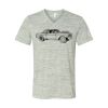 White Marble Unisex Jersey Short-Sleeve V-Neck T-Shirt Thumbnail
