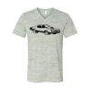 White Marble Unisex Jersey Short-Sleeve V-Neck T-Shirt Thumbnail