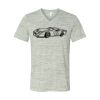 White Marble Unisex Jersey Short-Sleeve V-Neck T-Shirt Thumbnail
