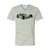 White Marble Unisex Jersey Short-Sleeve V-Neck T-Shirt Thumbnail
