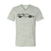 White Marble Unisex Jersey Short-Sleeve V-Neck T-Shirt Thumbnail