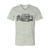 White Marble Unisex Jersey Short-Sleeve V-Neck T-Shirt Thumbnail