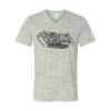 White Marble Unisex Jersey Short-Sleeve V-Neck T-Shirt Thumbnail
