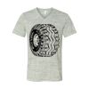 White Marble Unisex Jersey Short-Sleeve V-Neck T-Shirt Thumbnail