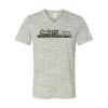 White Marble Unisex Jersey Short-Sleeve V-Neck T-Shirt Thumbnail