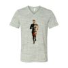 White Marble Unisex Jersey Short-Sleeve V-Neck T-Shirt Thumbnail