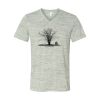 White Marble Unisex Jersey Short-Sleeve V-Neck T-Shirt Thumbnail