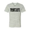White Marble Unisex Jersey Short-Sleeve V-Neck T-Shirt Thumbnail