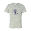White Marble Unisex Jersey Short-Sleeve V-Neck T-Shirt Thumbnail