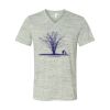 White Marble Unisex Jersey Short-Sleeve V-Neck T-Shirt Thumbnail