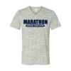 White Marble Unisex Jersey Short-Sleeve V-Neck T-Shirt Thumbnail
