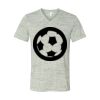 White Marble Unisex Jersey Short-Sleeve V-Neck T-Shirt Thumbnail