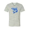 White Marble Unisex Jersey Short-Sleeve V-Neck T-Shirt Thumbnail