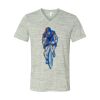 White Marble Unisex Jersey Short-Sleeve V-Neck T-Shirt Thumbnail