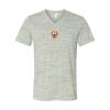 White Marble Unisex Jersey Short-Sleeve V-Neck T-Shirt Thumbnail