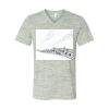 White Marble Unisex Jersey Short-Sleeve V-Neck T-Shirt Thumbnail