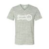 White Marble Unisex Jersey Short-Sleeve V-Neck T-Shirt Thumbnail
