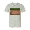 White Marble Unisex Jersey Short-Sleeve V-Neck T-Shirt Thumbnail