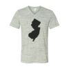 White Marble Unisex Jersey Short-Sleeve V-Neck T-Shirt Thumbnail