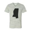 White Marble Unisex Jersey Short-Sleeve V-Neck T-Shirt Thumbnail