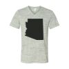 White Marble Unisex Jersey Short-Sleeve V-Neck T-Shirt Thumbnail
