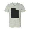 White Marble Unisex Jersey Short-Sleeve V-Neck T-Shirt Thumbnail