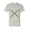 White Marble Unisex Jersey Short-Sleeve V-Neck T-Shirt Thumbnail