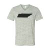 White Marble Unisex Jersey Short-Sleeve V-Neck T-Shirt Thumbnail