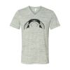 White Marble Unisex Jersey Short-Sleeve V-Neck T-Shirt Thumbnail