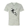 White Marble Unisex Jersey Short-Sleeve V-Neck T-Shirt Thumbnail