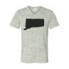 White Marble Unisex Jersey Short-Sleeve V-Neck T-Shirt Thumbnail