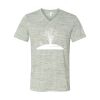 White Marble Unisex Jersey Short-Sleeve V-Neck T-Shirt Thumbnail