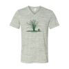 White Marble Unisex Jersey Short-Sleeve V-Neck T-Shirt Thumbnail