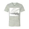 White Marble Unisex Jersey Short-Sleeve V-Neck T-Shirt Thumbnail