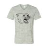 White Marble Unisex Jersey Short-Sleeve V-Neck T-Shirt Thumbnail