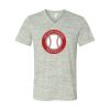 White Marble Unisex Jersey Short-Sleeve V-Neck T-Shirt Thumbnail