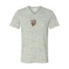 White Marble Unisex Jersey Short-Sleeve V-Neck T-Shirt Thumbnail