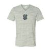 White Marble Unisex Jersey Short-Sleeve V-Neck T-Shirt Thumbnail