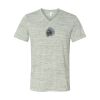 White Marble Unisex Jersey Short-Sleeve V-Neck T-Shirt Thumbnail