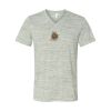 White Marble Unisex Jersey Short-Sleeve V-Neck T-Shirt Thumbnail
