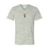 White Marble Unisex Jersey Short-Sleeve V-Neck T-Shirt Thumbnail