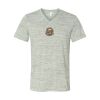 White Marble Unisex Jersey Short-Sleeve V-Neck T-Shirt Thumbnail