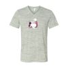 White Marble Unisex Jersey Short-Sleeve V-Neck T-Shirt Thumbnail