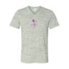White Marble Unisex Jersey Short-Sleeve V-Neck T-Shirt Thumbnail