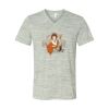 White Marble Unisex Jersey Short-Sleeve V-Neck T-Shirt Thumbnail