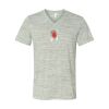 White Marble Unisex Jersey Short-Sleeve V-Neck T-Shirt Thumbnail