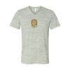 White Marble Unisex Jersey Short-Sleeve V-Neck T-Shirt Thumbnail