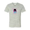 White Marble Unisex Jersey Short-Sleeve V-Neck T-Shirt Thumbnail